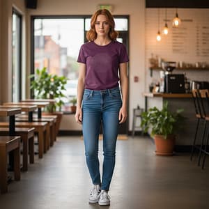 Woman modeling Mantic Minotaur T-Shirt