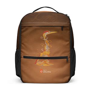 Ubuntu Hardy Heron Sublimation Print Utility Backpack