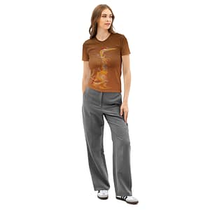 Ubuntu Hardy Heron Women's Cotton Crew Neck Sublimation T-Shirt