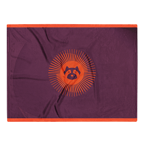 Resolute Raccoon Throw Blanket