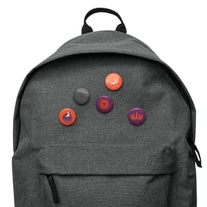 Ubuntu Mascot Button Set — 5 Iconic Releases